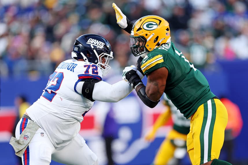 Jermaine Eluemunor, NFL: Green Bay Packers at New York Giants