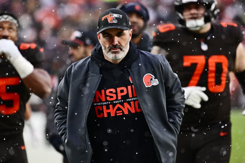 Kevin Stefanski, giants, NFL: Tennessee Titans at Cleveland Browns