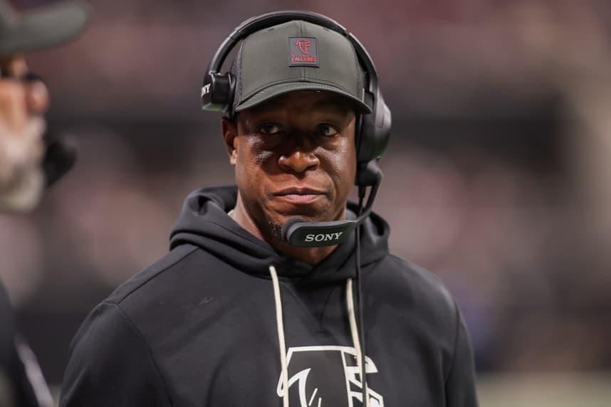 Raheem Morris, giants, NFL: Los Angeles Rams at Atlanta Falcons