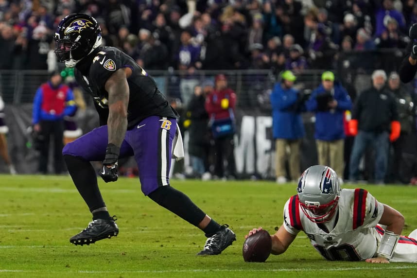 Dre'Mont Jones, giants, NFL: New England Patriots at Baltimore Ravens