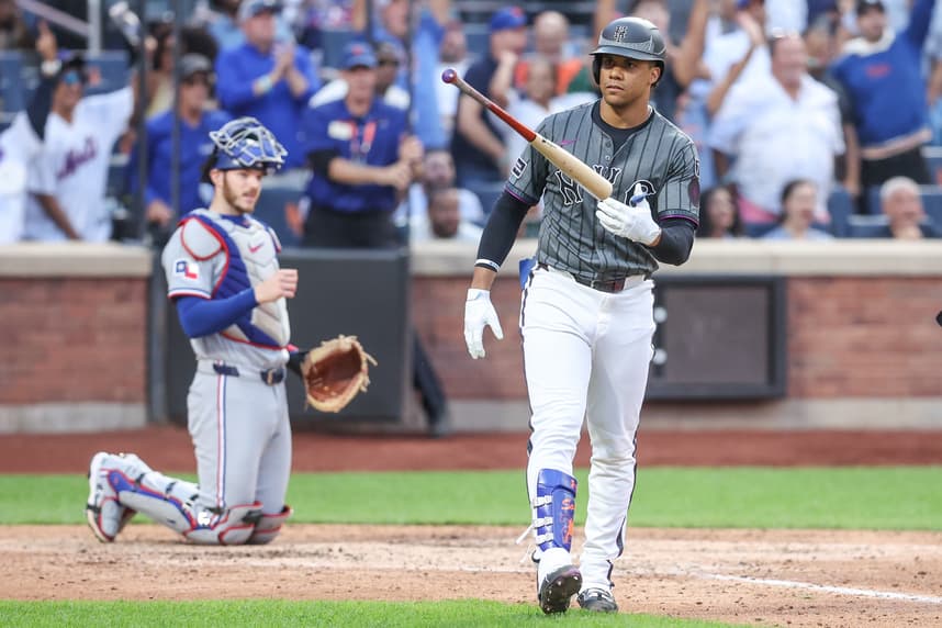 MLB: Texas Rangers at New York Mets -- Juan Soto