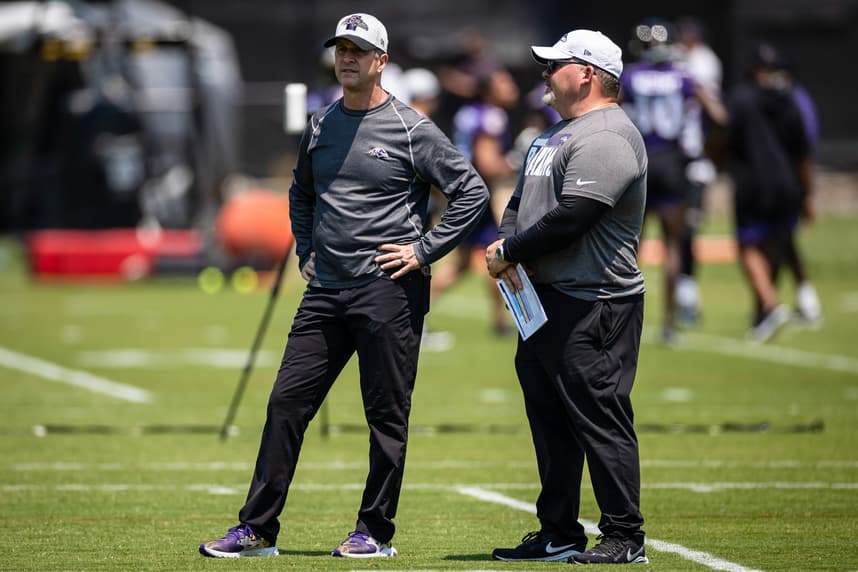 greg Roman, john harbaugh, giants