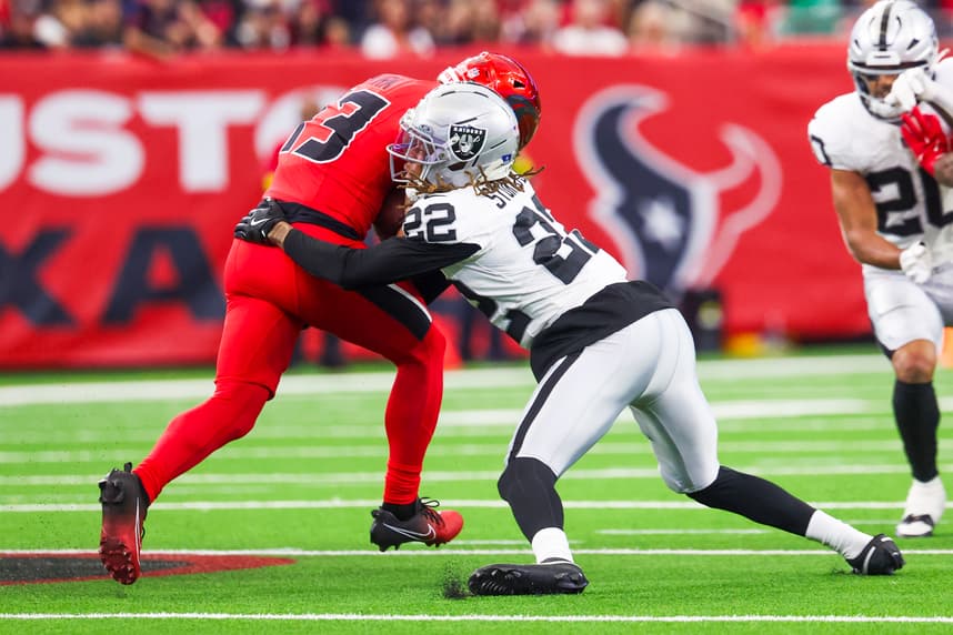 eric stokes, giants, NFL: Las Vegas Raiders at Houston Texans