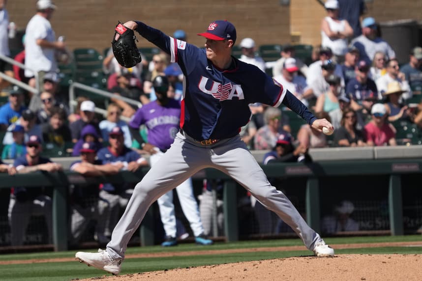 Baseball: Spring Training-United States at Colorado Rockies