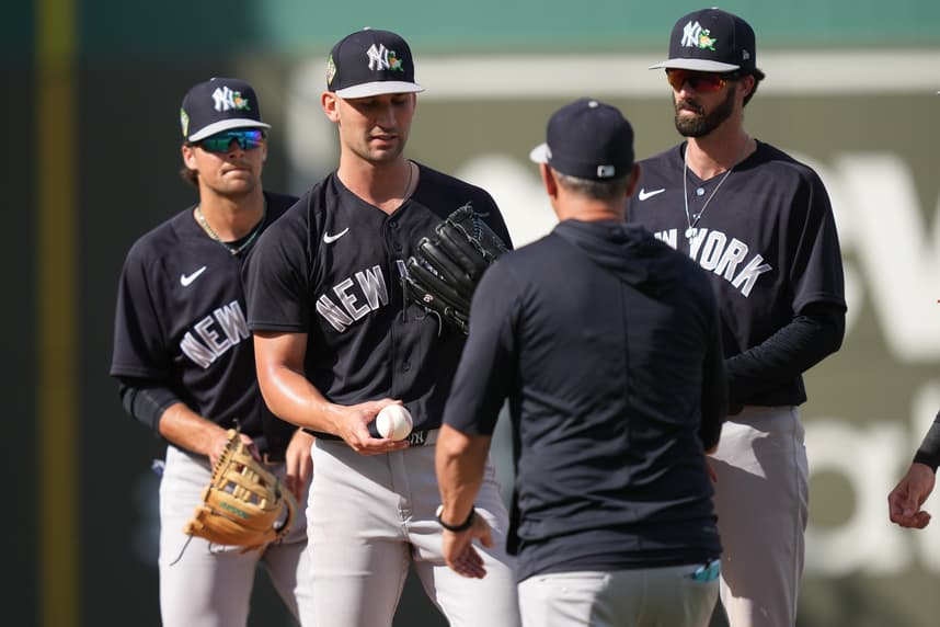 Carson Coleman, MLB: Spring Training-New York Yankees at Boston Red Sox