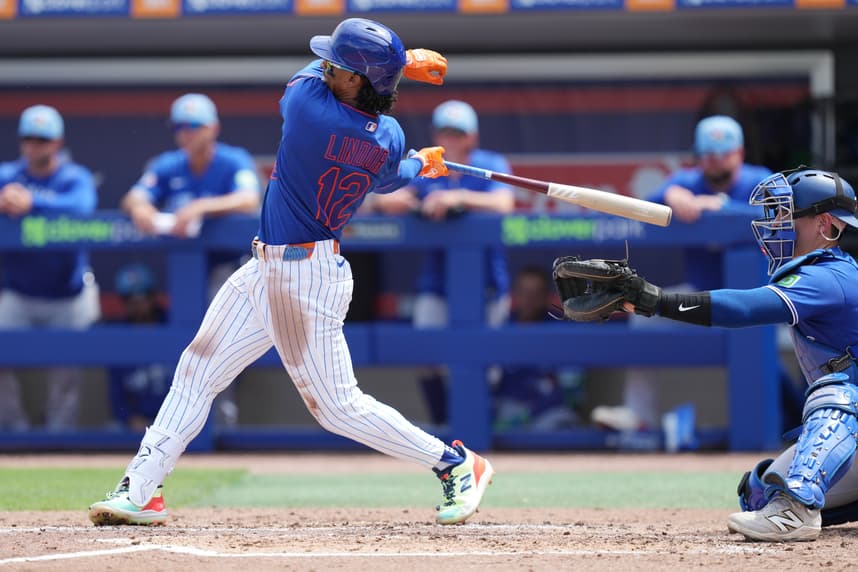 MLB: Spring Training-Toronto Blue Jays at New York Mets -- Francisco Lindor