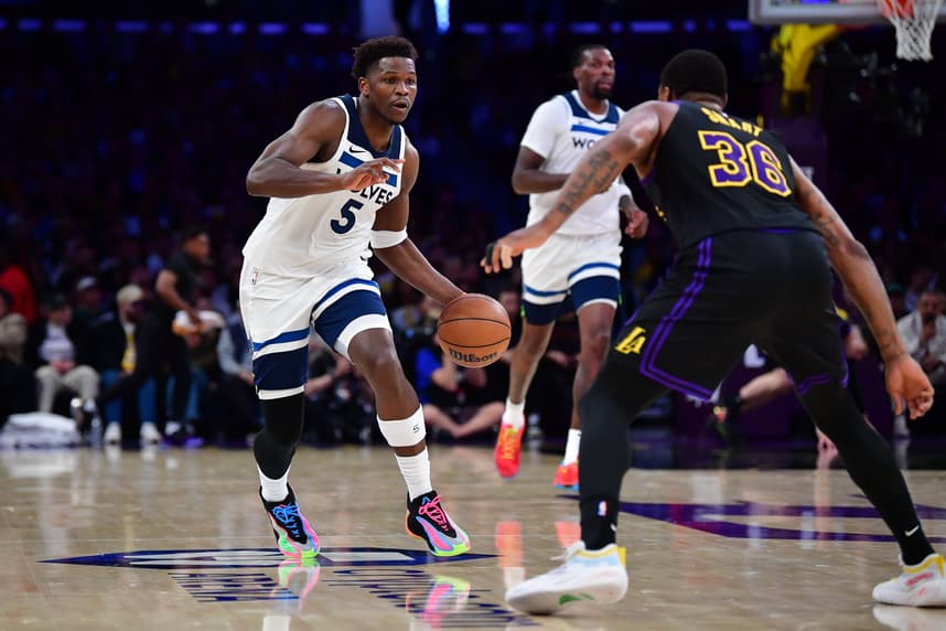 Anthony Edwards, NBA: Minnesota Timberwolves at Los Angeles Lakers