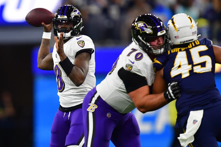 Kevin Zeitler, giants, NFL: Baltimore Ravens at Los Angeles Chargers