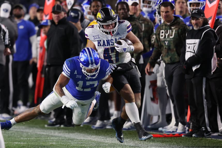 Jack Kelly, giants, NCAA Football: Kansas at Brigham Young