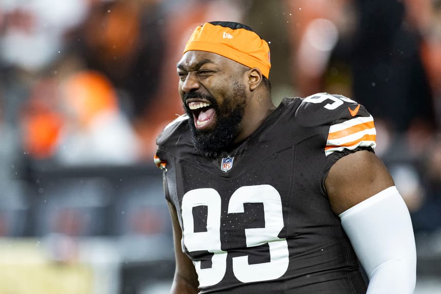Shelby Harris, giants, NFL: Pittsburgh Steelers at Cleveland Browns