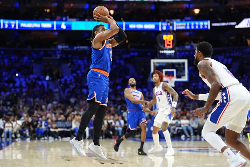NBA: Playoffs-New York Knicks at Philadelphia 76ers