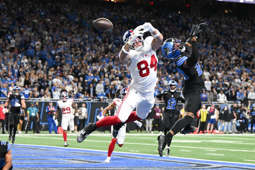 Theo Johnson, NFL: New York Giants at Detroit Lions