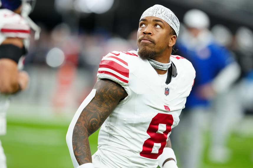 Jevon Holland, NFL: New York Giants at Las Vegas Raiders