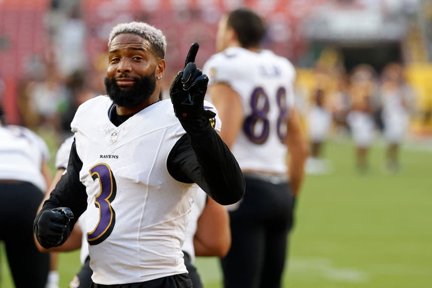 odell beckham jr., giants, NFL: Preseason-Baltimore Ravens at Washington Commanders