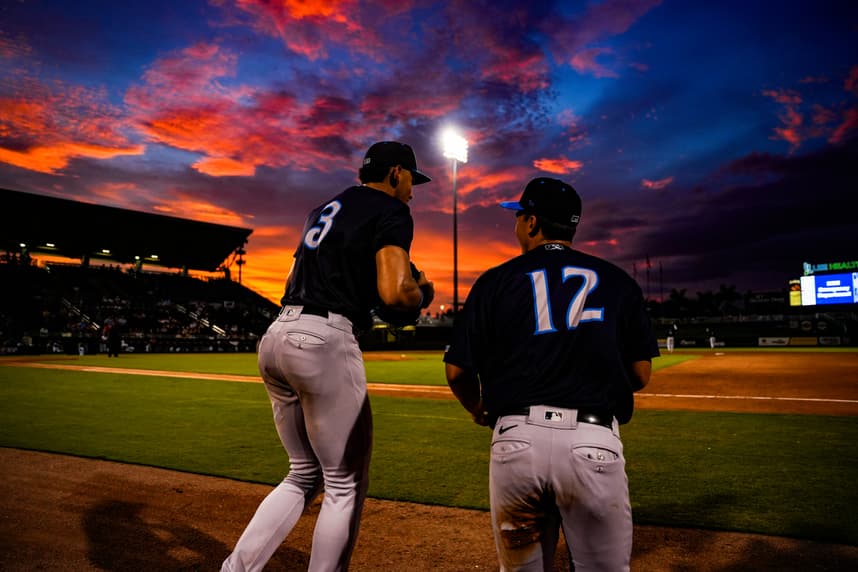 The Fort Myers Mighty Mussels compete against the Tampa Tarpons in a game at Hammond Stadium in Fort Myers on Friday, June 28,