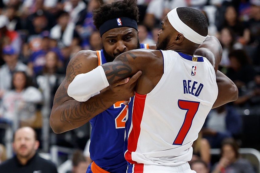 NBA: Playoffs-New York Knicks at Detroit Pistons