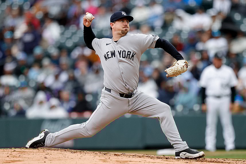 MLB: New York Yankees at Colorado Rockies, mark leiter