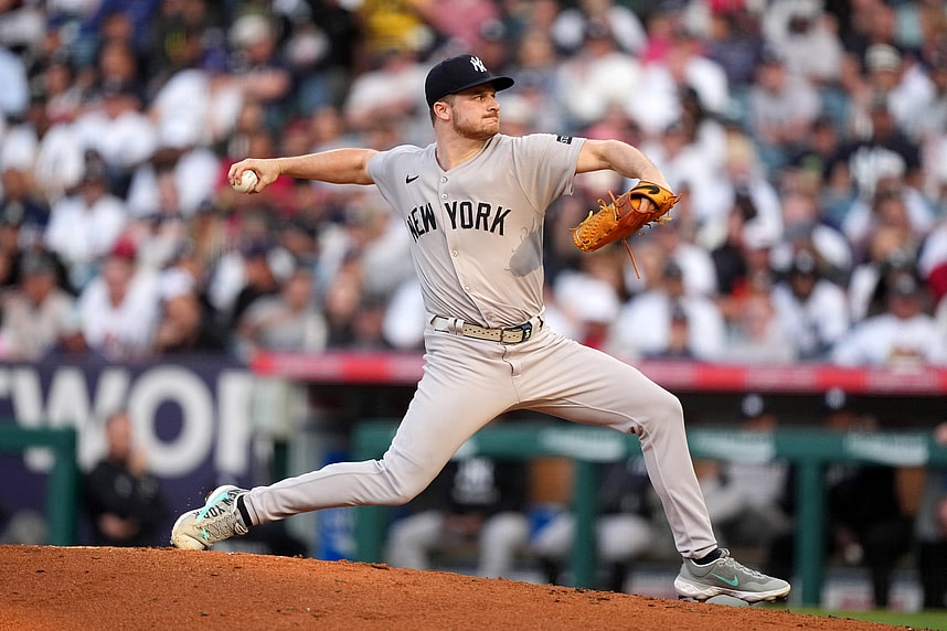 MLB: New York Yankees at Los Angeles Angels, clarke schmidt