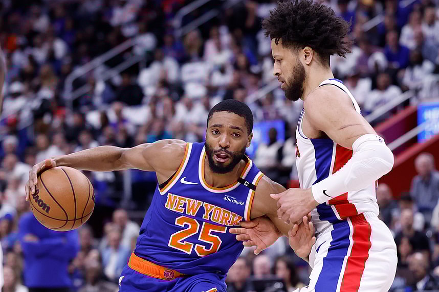 NBA: Playoffs-New York Knicks at Detroit Pistons