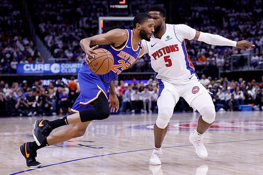 NBA: Playoffs-New York Knicks at Detroit Pistons