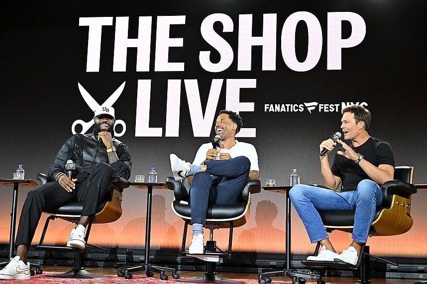 Tom Brady, NFL, Fanatics Fest, LeBron James, Lakers