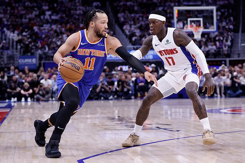 NBA: Playoffs-New York Knicks at Detroit Pistons