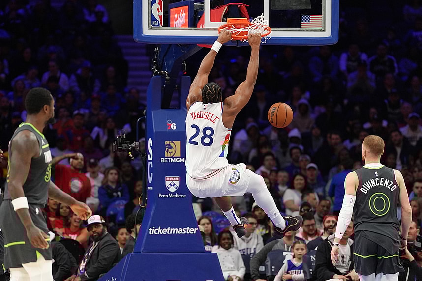 NBA: Minnesota Timberwolves at Philadelphia 76ers, knicks