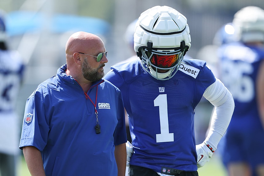 Malik Nabers, Brian Daboll, NFL: New York Giants Training Camp