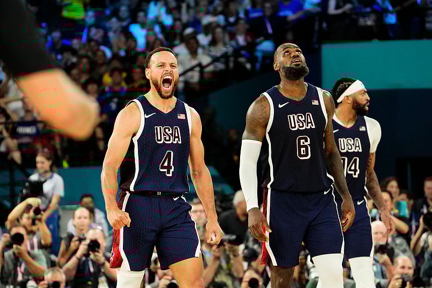 LeBron James, Stephen Curry, Warriors, USA