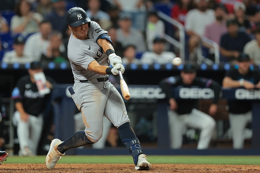 MLB: New York Yankees at Miami Marlins, anthony volpe
