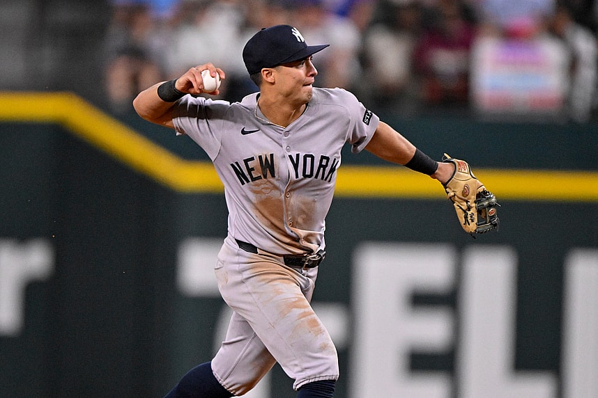 MLB: New York Yankees at Texas Rangers, anthony volpe