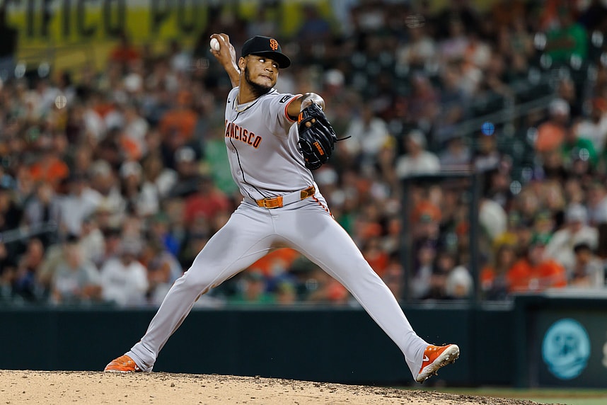 MLB: San Francisco Giants at Athletics, camilo doval, yankees