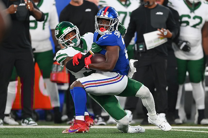 Michael Carter, NFL: New York Jets at New York Giants
