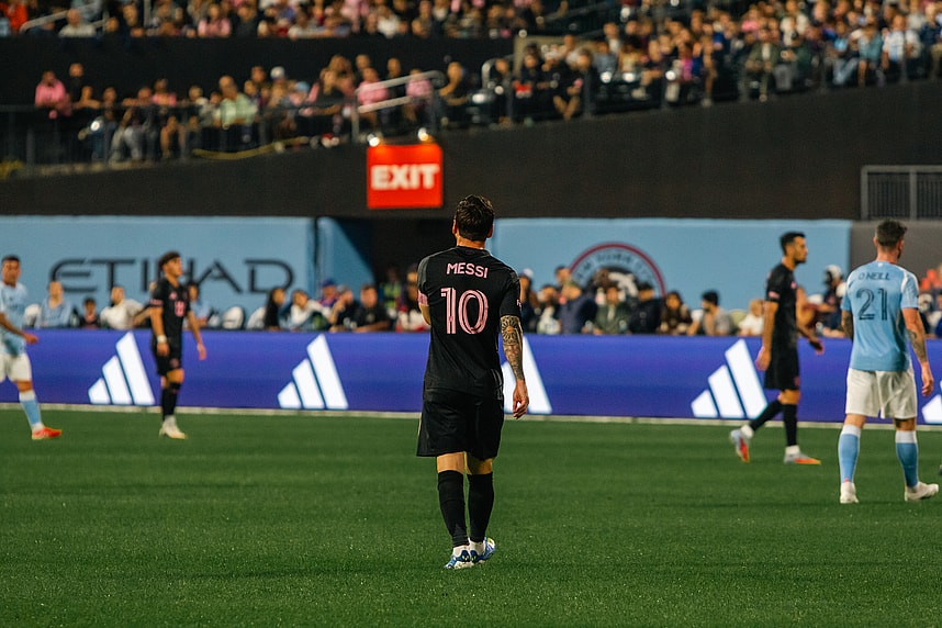 Messi recorded two goals and one assist in the match | Credit: AshLeigh Addarich 
