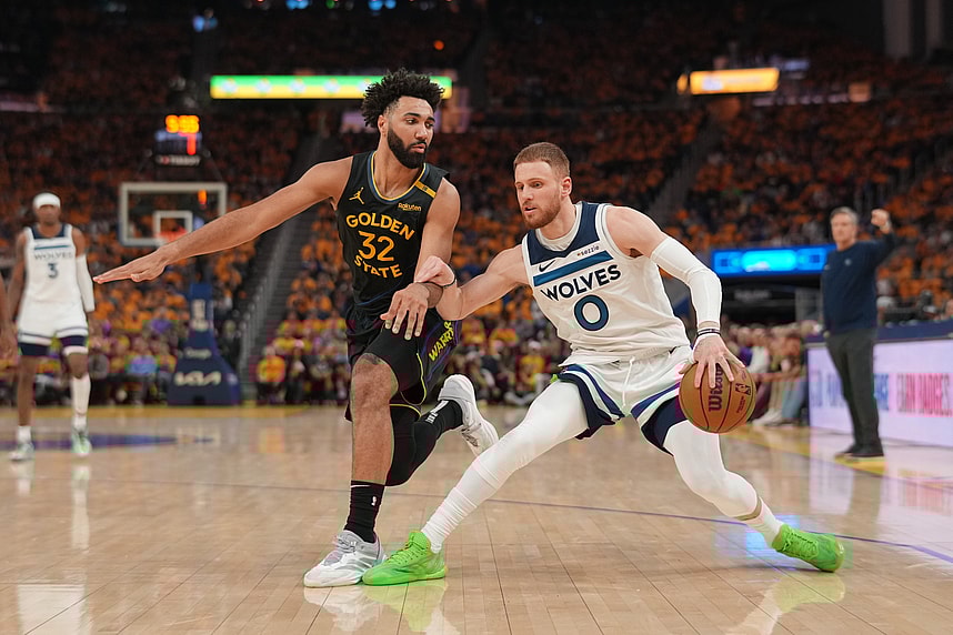 Donte DiVincenzo, NBA: Playoffs-Minnesota Timberwolves at Golden State Warriors