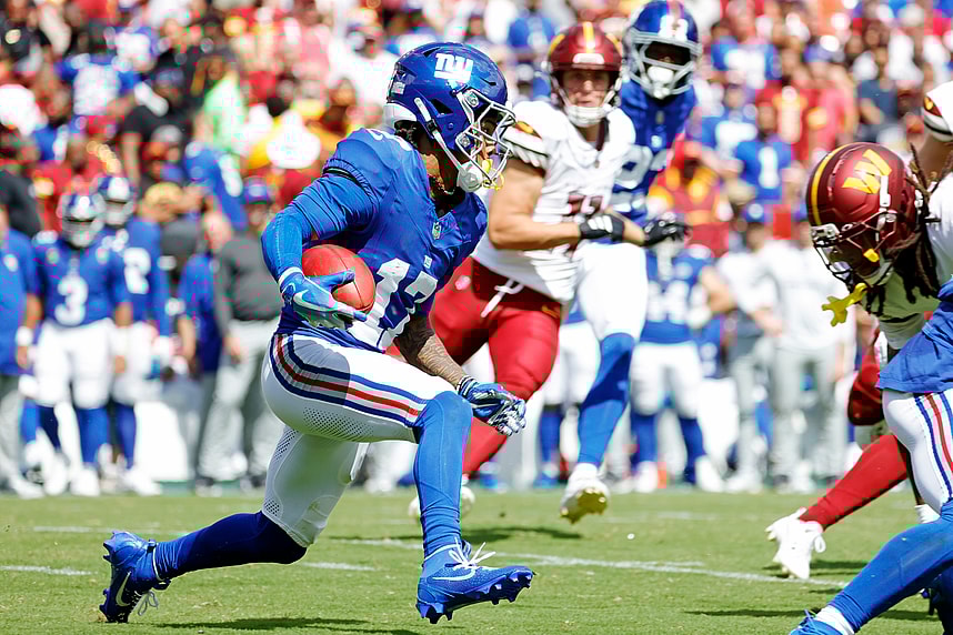 Wan'Dale Robinson, NFL: New York Giants at Washington Commanders