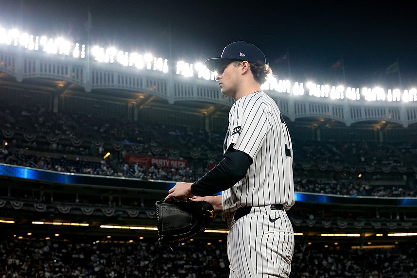 MLB: Wildcard-Boston Red Sox at New York Yankees, cam schlittler