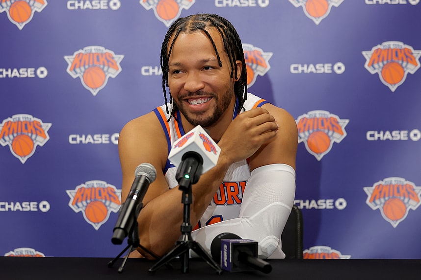 Jalen Brunson, NBA: New York Knicks-Media Day