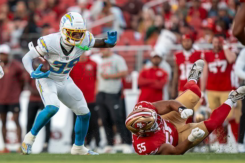 Jaylen Johnson, NFL: Los Angeles Chargers at San Francisco 49ers