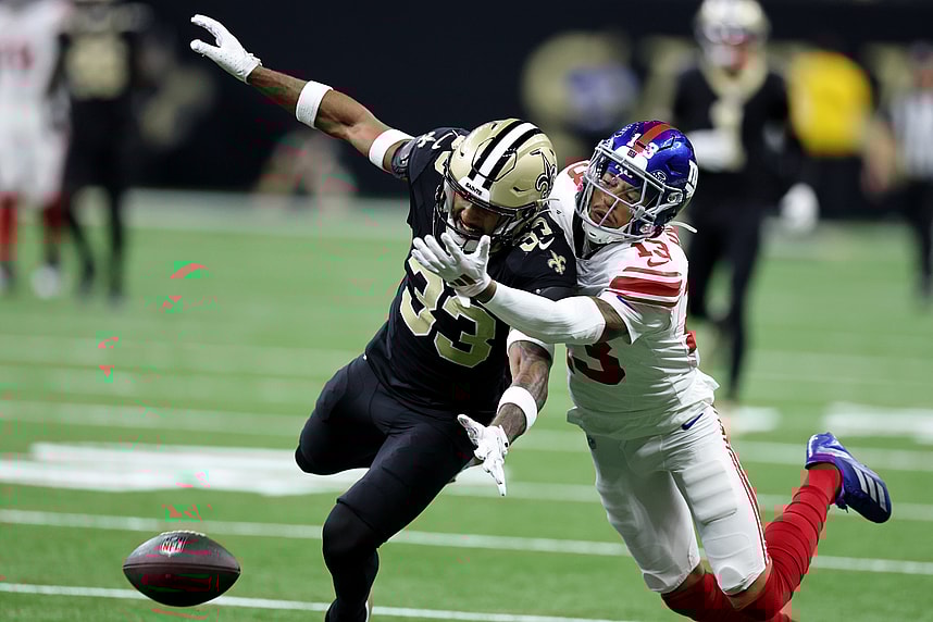 NFL: New York Giants at New Orleans Saints, jalin hyatt