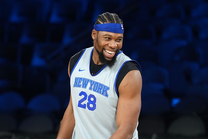 NBA: Emirates Cup-New York Knicks Practice