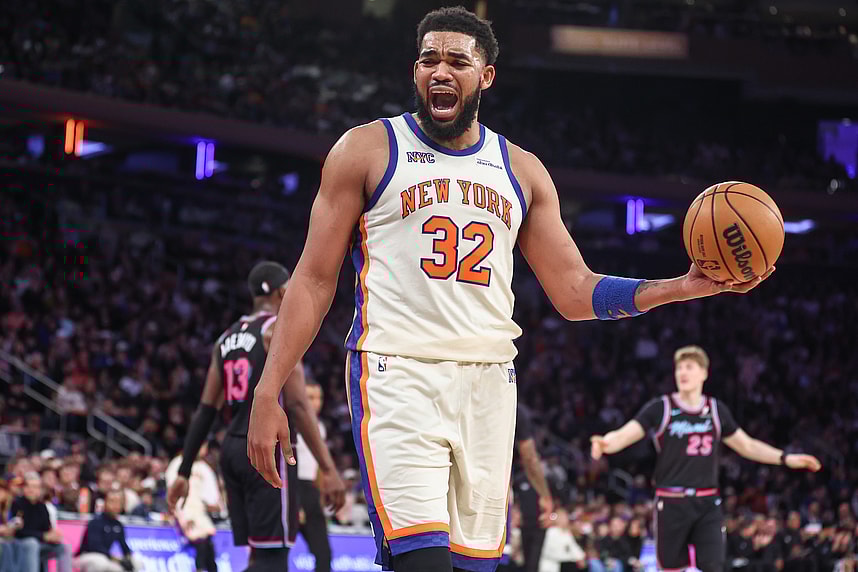 NBA: Miami Heat at New York Knicks
