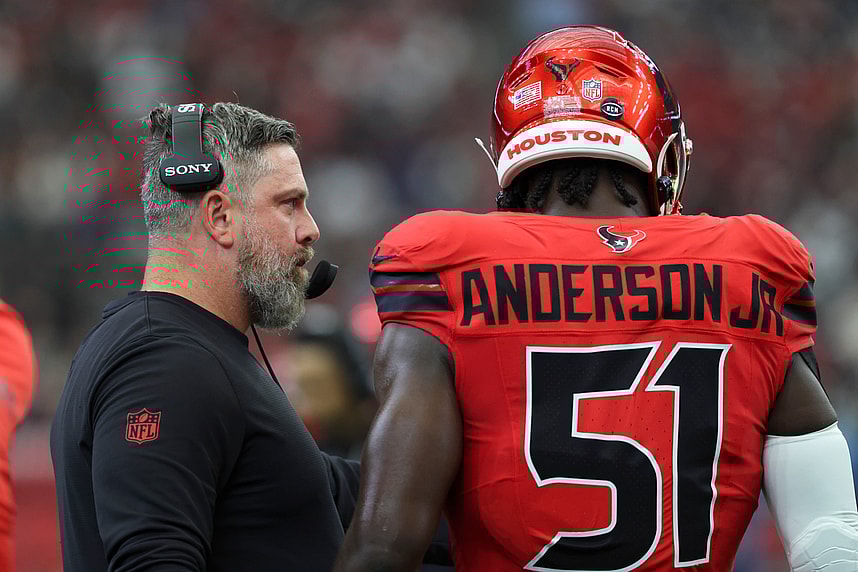 Matt Burke, giants, NFL: Las Vegas Raiders at Houston Texans