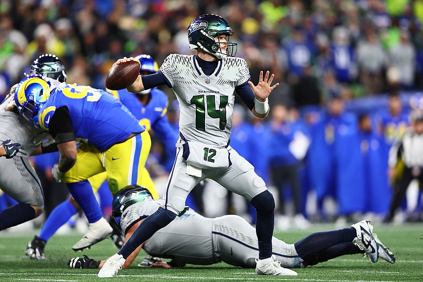 sam darnold, giants, klint kubiak, NFL: Los Angeles Rams at Seattle Seahawks