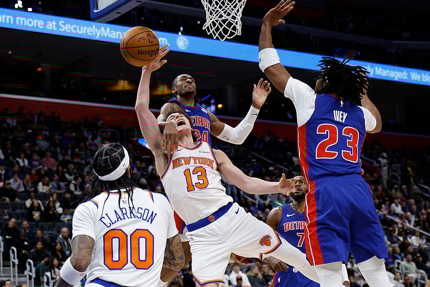 NBA: New York Knicks at Detroit Pistons
