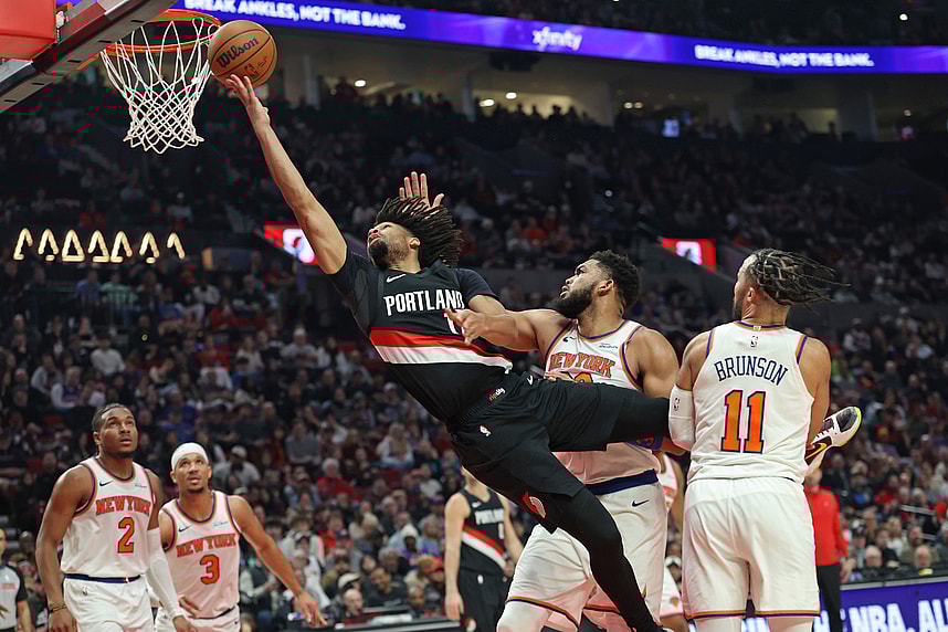 NBA: New York Knicks at Portland Trail Blazers