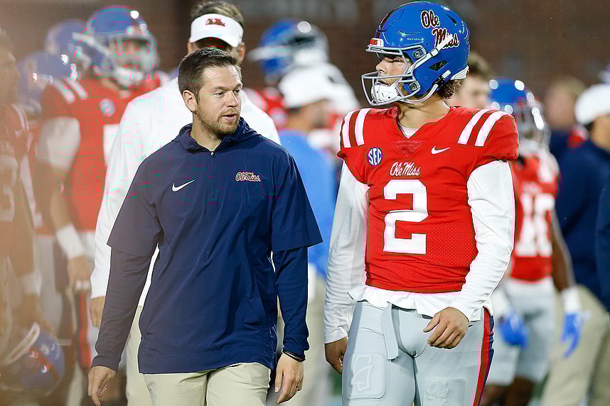 giants, charlie weis jr., jaxson dart, ole miss