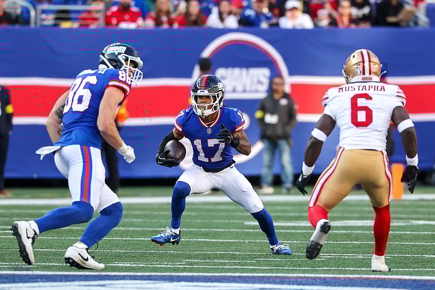 Wan'Dale Robinson, NFL: San Francisco 49ers at New York Giants