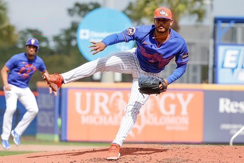 MLB: New York Mets-Workouts -- Freddy Peralta