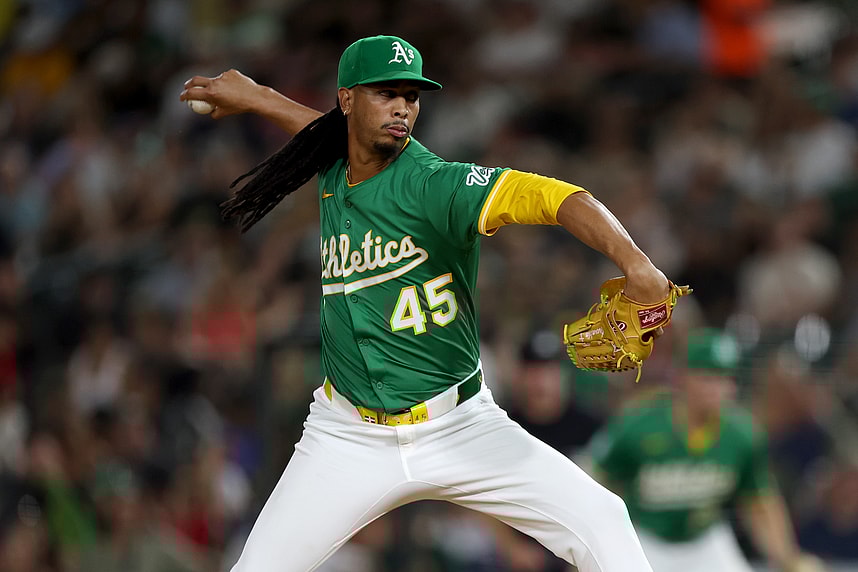 MLB: Texas Rangers at Athletics